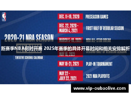 新赛季NBA何时开赛 2025年赛季的具体开幕时间和相关安排解析